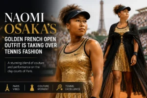 Naomi Osaka’s Golden French Open Outfit Is Taking Over Tennis Fashion