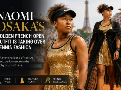 Naomi Osaka’s Golden French Open Outfit Is Taking Over Tennis Fashion