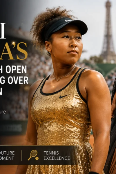 Naomi Osaka’s Golden French Open Outfit Is Taking Over Tennis Fashion