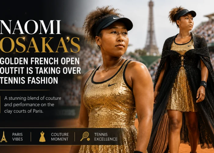 Naomi Osaka’s Golden French Open Outfit Is Taking Over Tennis Fashion